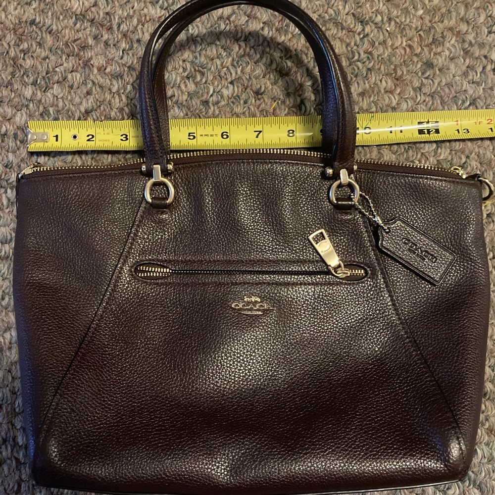Coach bag. Brown/cherry color. Great condition.